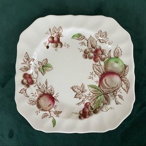Harvest Time Johnson Brothers 7.5” Square Salad Plate